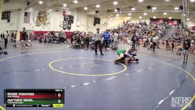 138 lbs Champ. Round 2 - Matthew Siegel, Thousand Oaks vs Ryder Yoshitake, San Marino