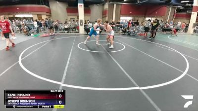 195 lbs Round 3 - Kane Rosario, Katy Area Wrestling Club vs Joseph Brunson, Silverback Wrestling Forth Worth