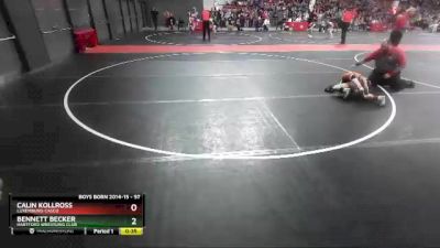 57 lbs Quarterfinal - Bennett Becker, Hartford Wrestling Club vs Calin Kollross, Luxemburg-Casco