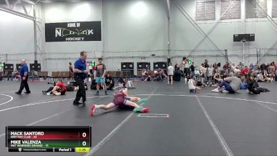 110 lbs Placement (4 Team) - Mike Valenza, Mat Warriors Orange vs Mack Santoro, Grit Mat Club