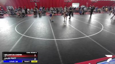 100 lbs Cons. Round 5 - William Du Chemin, WI vs Kaleb Pratt, IL