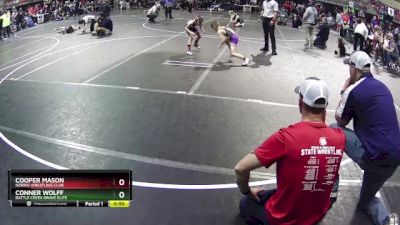 60 lbs Cons. Round 4 - Cooper Mason, Norris Wrestling Club vs Conner Wolff, Battle Creek Brave Elite