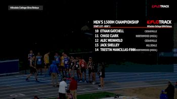 Men's 1500m Championship, Heat 2