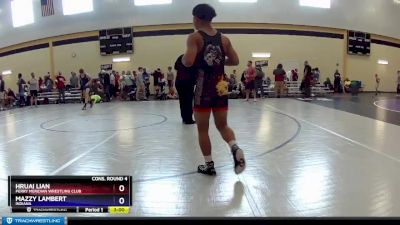 120 lbs Cons. Round 4 - Hruai Lian, Perry Meridian Wrestling Club vs Mazzy Lambert, Indiana