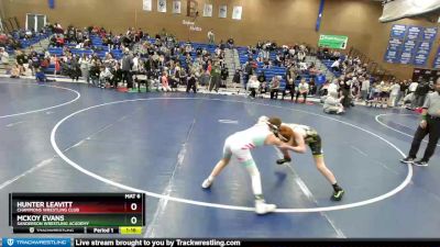 85 lbs Semifinal - Hunter Leavitt, Champions Wrestling Club vs Mckoy Evans, Sanderson Wrestling Academy