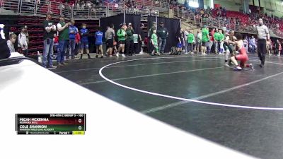 100 lbs Champ. Round 1 - Micah McKenna, Nebraska Boyz vs Cole Shannon, Warrior Wrestling Academy