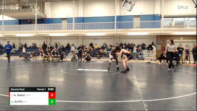 141 lbs Quarterfinal - Aidan Baker, Morton Community College vs La`Ron Ruffin, St Clair Community College