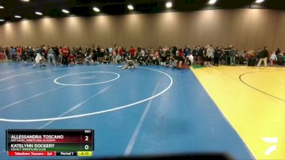 96-100 lbs Semifinal - Allessandra Toscano, NXT Level Wrestling Academy vs Katelynn Dockery, Legacy Wrestling Club