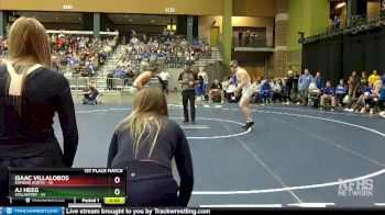 190 lbs Finals (8 Team) - Isaac Villalobos, Edmond North vs AJ Heeg, Stillwater