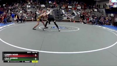 106-116 lbs Semifinal - Cole Hamrick, Versailles vs Corben Wood, Sedalia