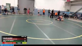 70 kg Rr1 - Brettlyn Reich, Alaska vs Caleb Suarez, BARANOF BRUINS WRESTLING CLUB