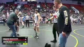 129 lbs Finals (8 Team) - Ashton Dack, Jackson Northwest vs Brenden Benschoter, Clinton