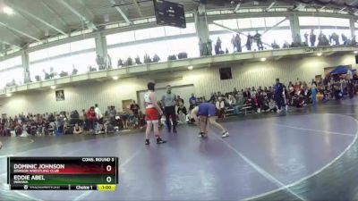 160 lbs Cons. Round 3 - Dominic Johnson, Dragon Wrestling Club vs Eddie Abel, Indiana