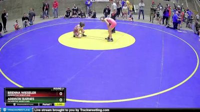 65 lbs Round 3 - Addison Barnes, Silverton Wrestling vs Brenna Wieseler, Hermiston Wrestling