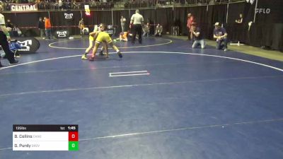 135 lbs Round Of 16 - Bryce Collins, Canon-McMillan vs Gavin Purdy, Grove City