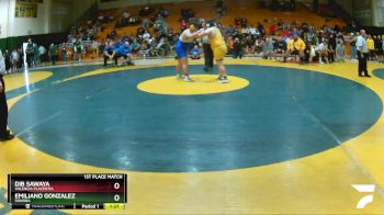 285 lbs 1st Place Match - Dib Sawaya, Valencia Placentia vs Emiliano Gonzalez, Sonora