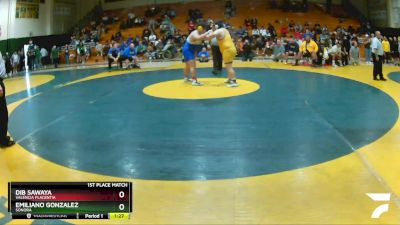 285 lbs 1st Place Match - Dib Sawaya, Valencia Placentia vs Emiliano Gonzalez, Sonora