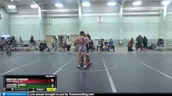 92 lbs Round 6 (8 Team) - Brycen Swiger, Terps Xtreme vs Colten Jones, Ranger WC