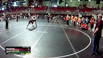 140 lbs Cons. Round 2 - Xavien Lopez Long, CWO vs Niko Brown, Scottsbluff Wrestling Club