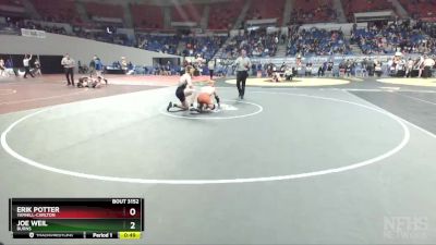 3A-170 lbs Cons. Round 2 - Erik Potter, Yamhill-Carlton vs Joe Weil, Burns