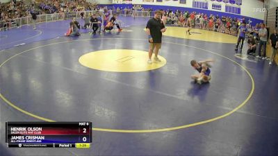 53 lbs Round 1 - Henrik Olson, Salem Elite Mat Club vs James Crisman, All-Phase Wrestling