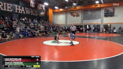 N-24 lbs Quarterfinal - Thomas Pedersen, West Branch Wrestling Club vs Liam Batcheller, Anamosa Wrestling Club
