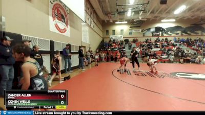 108 lbs Quarterfinal - Zander Allen, NWWC vs Cohen Wells, Ascend Wrestling Academy