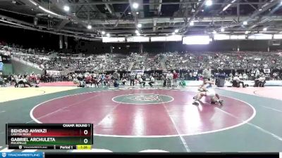 4A 145 lbs Champ. Round 1 - Gabriel Archuleta, Pocatello vs Behdad Ahwazi, Canyon Ridge