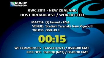 RWC 2011 - Pool C - Ireland vs USA