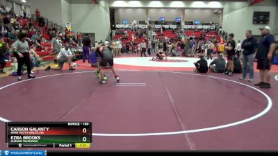 130 lbs Quarterfinal - Ezra Brooks, Auburn Takedown vs Carson Galanty, Arab Youth Wrestling