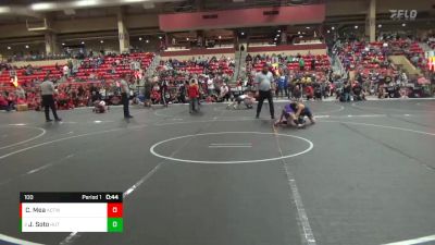 100 lbs Cons. Round 2 - Jax Soto, Hutchinson vs Cj (Arson) Mea, Ark City Takedown Wrestling Cl