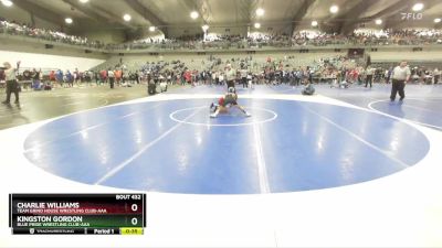 75 lbs Cons. Round 2 - Charlie Williams, Team Grind House Wrestling Club-AAA vs Kingston Gordon, Blue Pride Wrestling Club-AAA