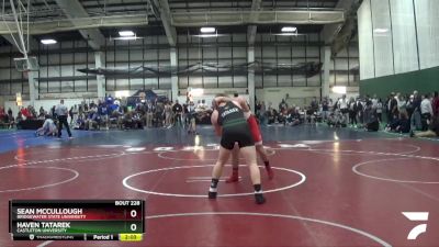 197 lbs Cons. Round 2 - Haven Tatarek, Castleton University vs Sean McCullough, Bridgewater State University