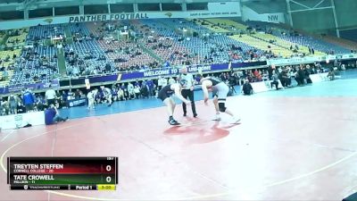 197 lbs Placement (4 Team) - Tate Crowell, Millikin vs Treyten Steffen, Cornell College