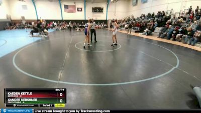 126 lbs Round 3 (10 Team) - Xander Kershner, Fort Collins vs Kaeden Kettle, Berthoud