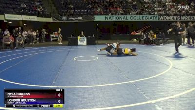 155 lbs Champ. Round 2 - London Houston, North Central (IL) vs Nyla Burgess, Adrian College