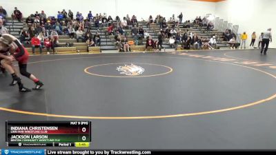 J-5 lbs Quarterfinal - Indiana Christensen, Linn-Mar Wrestling Club vs Jackson Larson, Benton Community Wrestling Clu