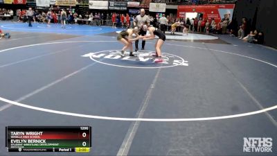 120G Champ. Round 1 - Evelyn Bernick, Student Wrestling Development Program vs TARYN WRIGHT, Wasilla High School