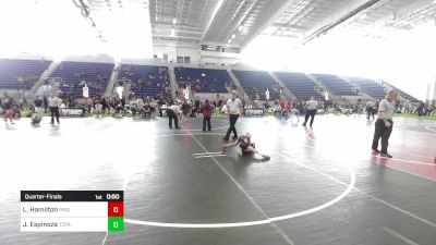 62 lbs Quarterfinal - Leion Hamilton, Pride Wrestling vs Jesse Espinoza, Total Kaos