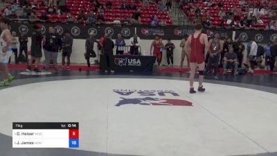 71 kg Cons Semis - Daniel Heiser, Wisconsin vs Jayden James, New Jersey