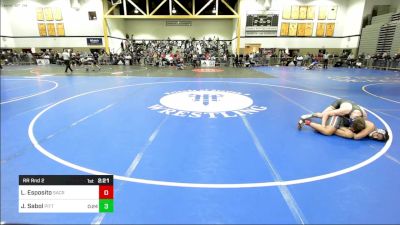 174D lbs Rr Rnd 2 - Lucas Esposito, Sacred Heart vs Jacob Sabol, Pitt-Johnstown