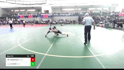 120 lbs Round Of 16 - Mason Hallstrom, Foran vs John Lorenti, Amity