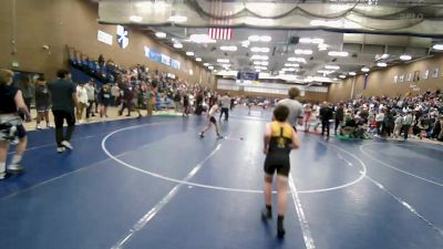 100 lbs Cons. Round 2 - Ethan Bonham, Timpanogos Wrestling vs Colter Simpson, Wasatch