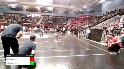 46 lbs Consi Of 16 #1 - Oliver Moten, Claremore Wrestling Club vs Tinley Garey, Dark Cloud Wrestling Club