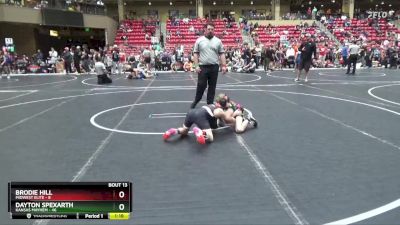 80 lbs Round 5 (6 Team) - Brodie Hill, Midwest Elite vs Dayton Spexarth, Kansas Mayhem