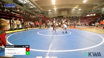 55 lbs Consi Of 8 #2 - Haze Mashburn, Collinsville Cardinal Youth Wrestling vs Watson Rosencutter, Jenks Trojan Wrestling Club