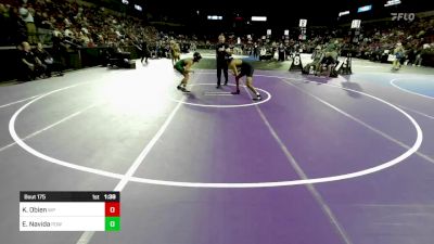 126 lbs Round Of 32 - Kaden Obien, West Park (SJ) vs Elias Navida, Poway (SD)