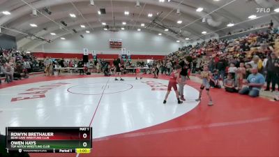 48-52 lbs Round 3 - Owen Hays, Top Notch Wrestling Club vs Rowyn Brethauer, Bear Cave Wrestling Club