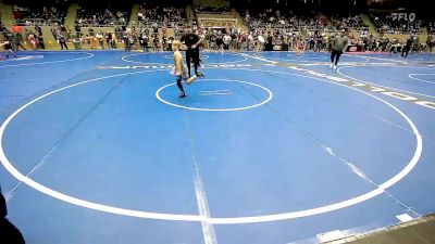 90 lbs Rr Rnd 4 - Aubrey Gomez, Tulsa Blue T Panthers vs Zayne Chappell, Pryor Tigers