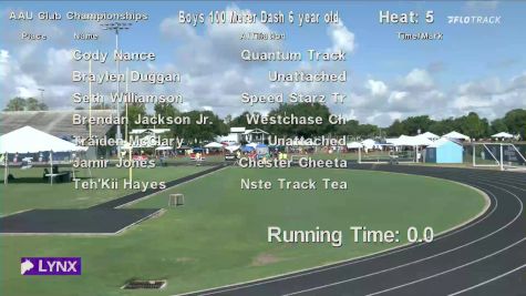 Youth Boys' 100m, Prelims 5 - Age 6